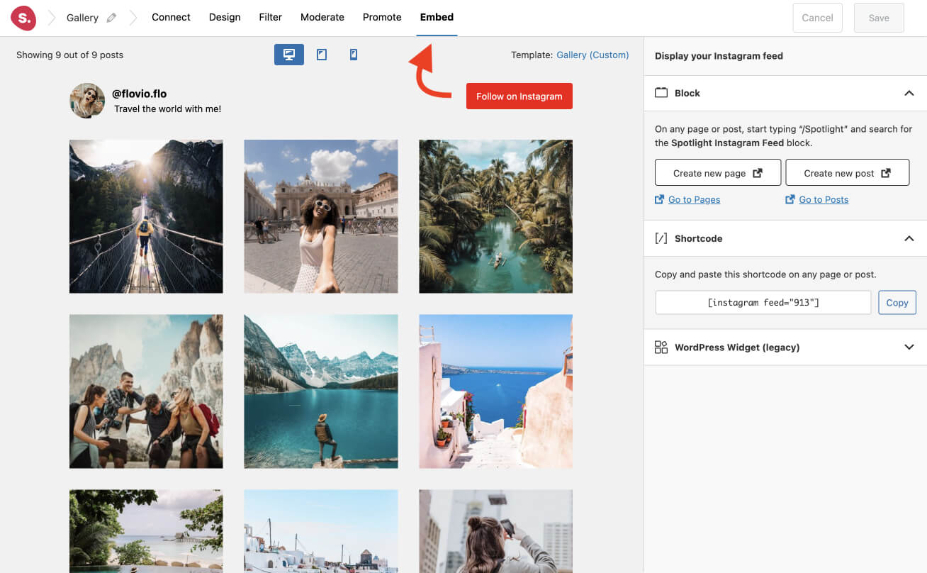 Embed your Instagram gallery