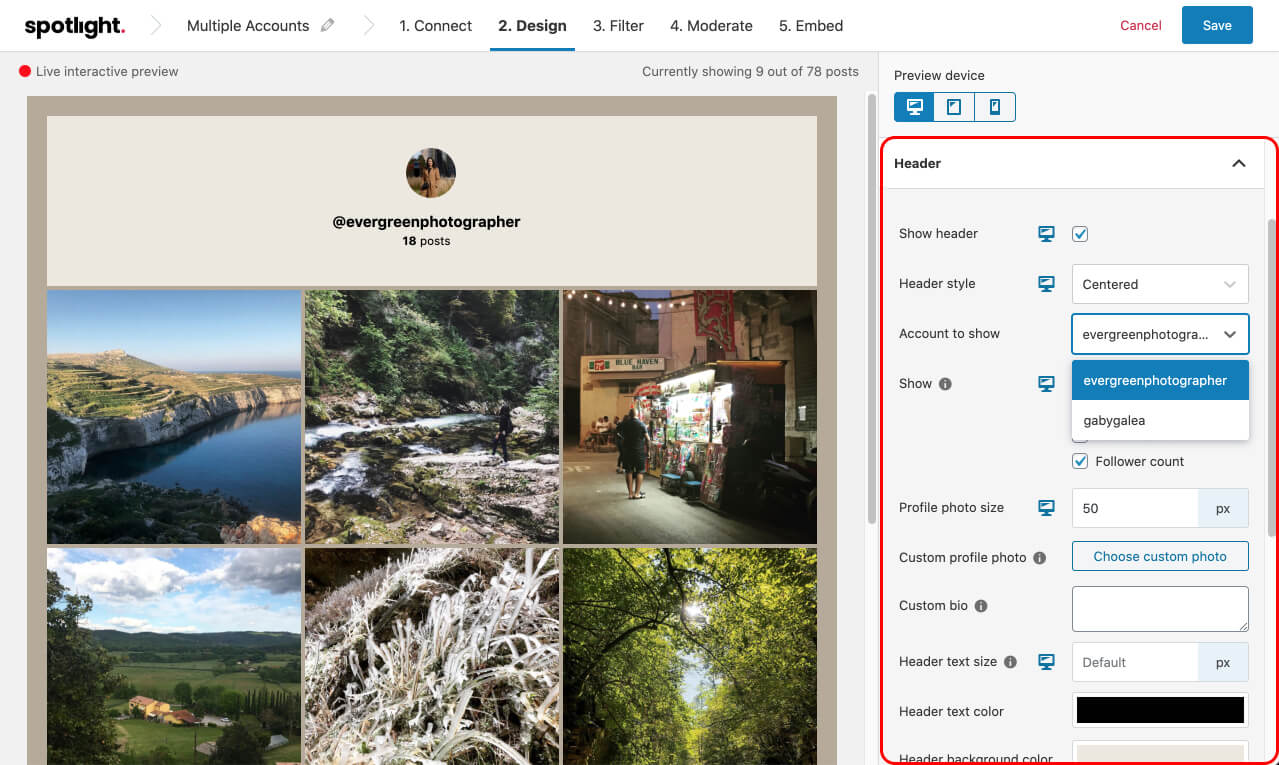 Design your Instagram feed