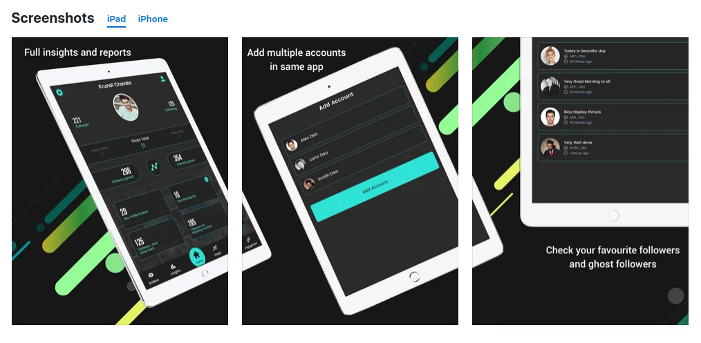 screenshot of Social Monitor in app store
