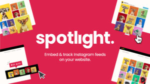 A video showing the main features of Spotlight, a tool for integrating Instagram feeds into websites. The video promises a quick intro into Spotlight’s capabilities, including showcasing galleries, and user-generated content, aimed at enhancing digital presence for brands, influencers, and creatives.