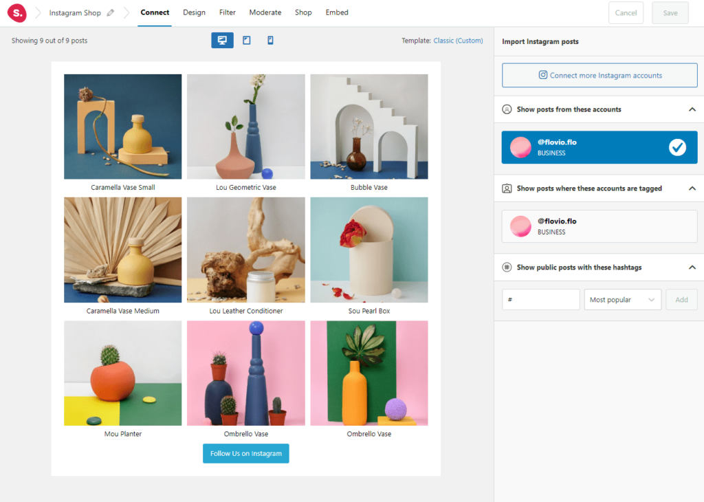 Previewing Instagram feeds in Spotlight