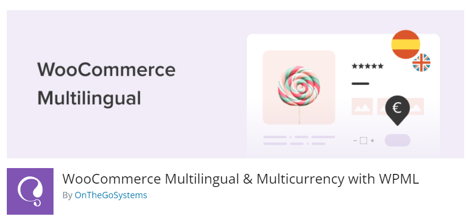 The plugin banner for WooCommerce Multilingual and Multicurrency.