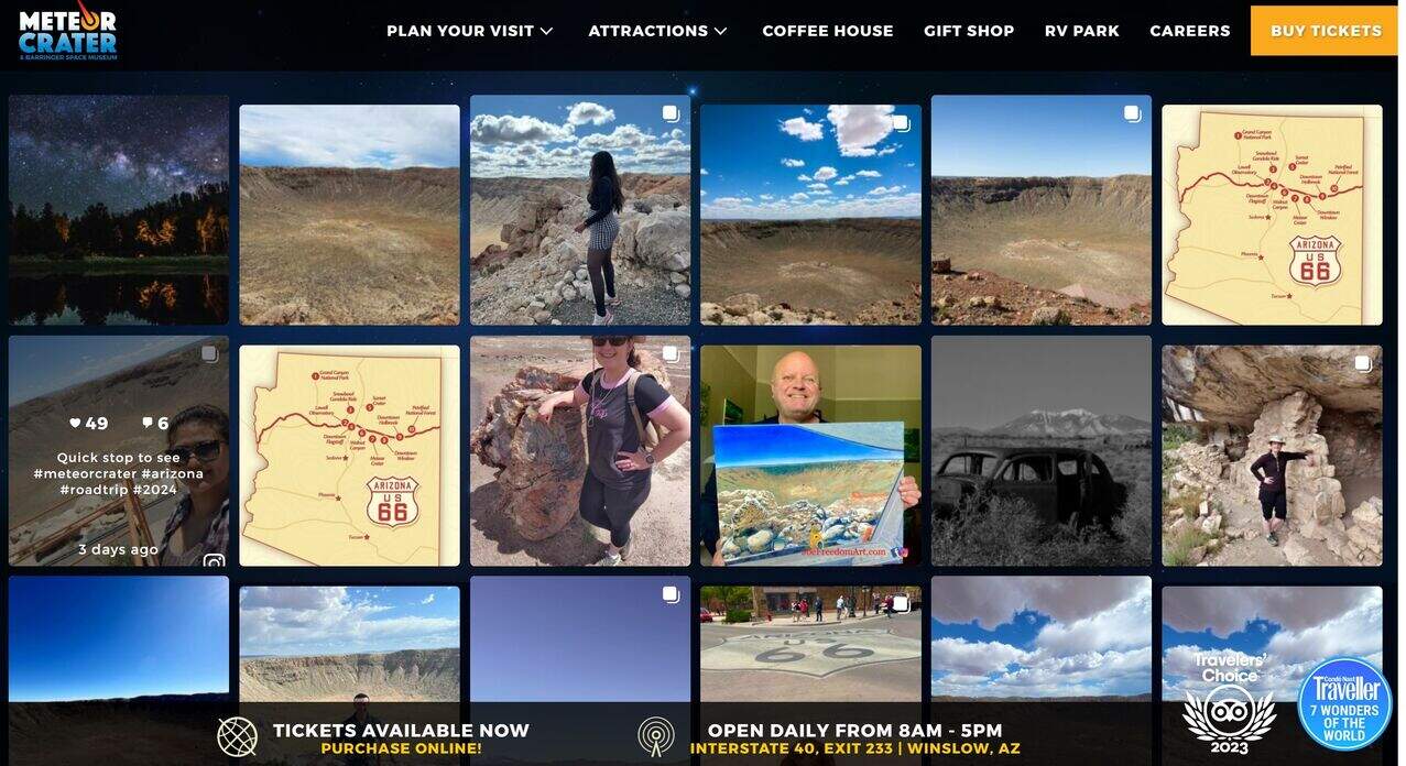 Meteor Crater Social Media Feed Aggregator