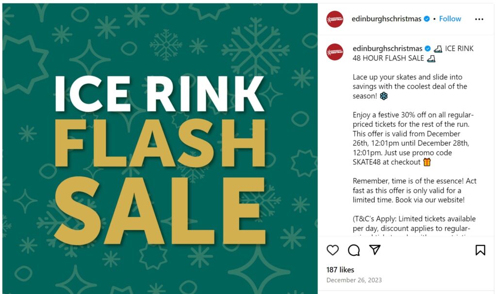 Limited-Time Holiday Discount Instagram