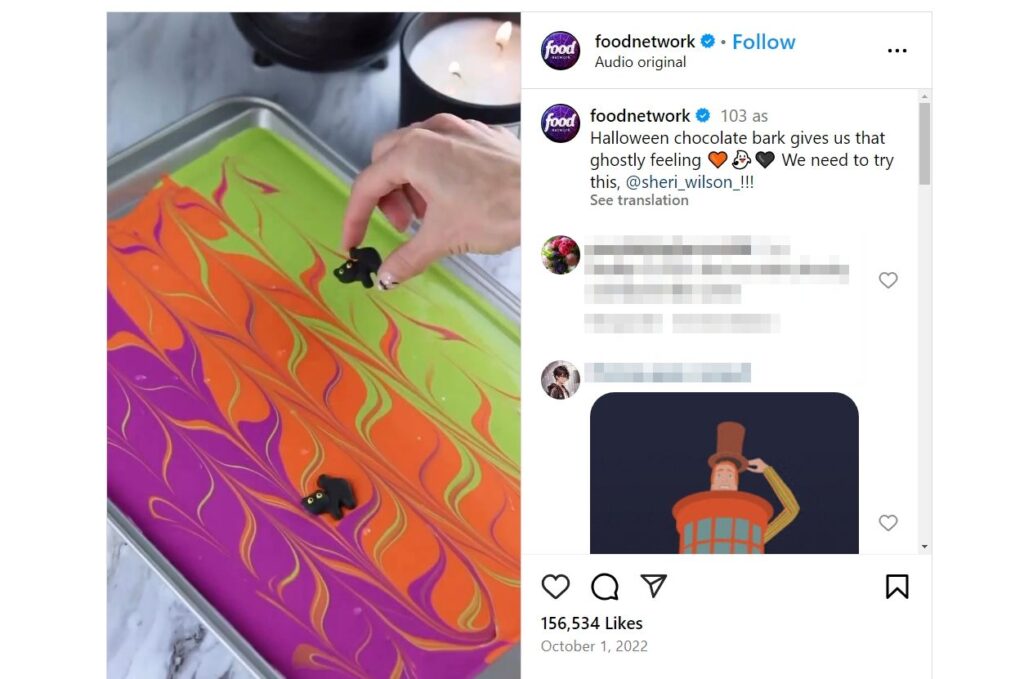 Two brands collaborating on Instagram