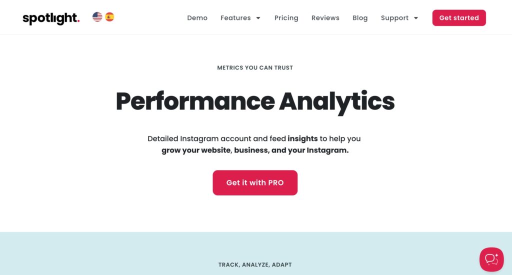 Spotlight analytics
