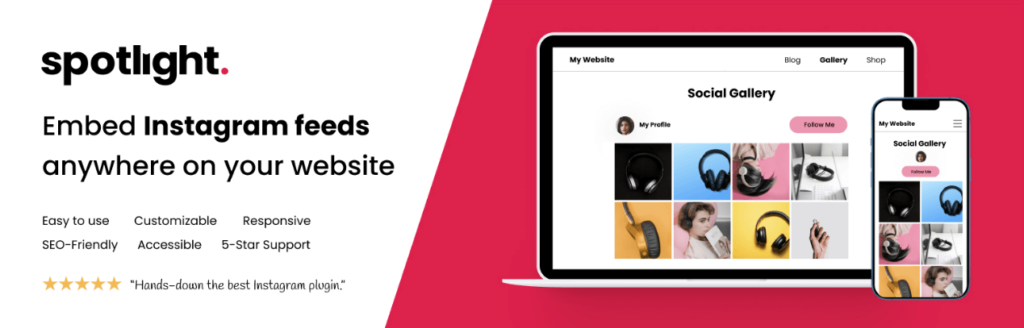 Spotlight Instagram feed plugin