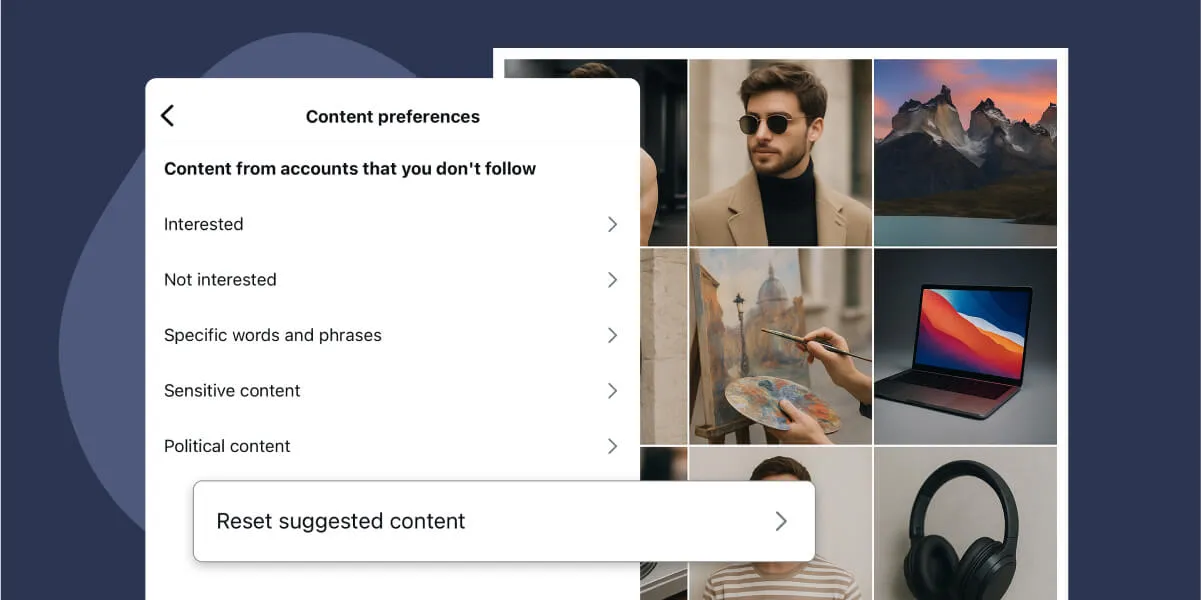 How to reset your Instagram feed