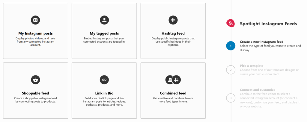 Setting up an Instagram feed in Spotlight
