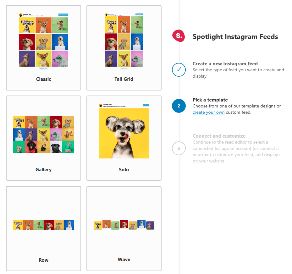 Spotlight Instagram feed style