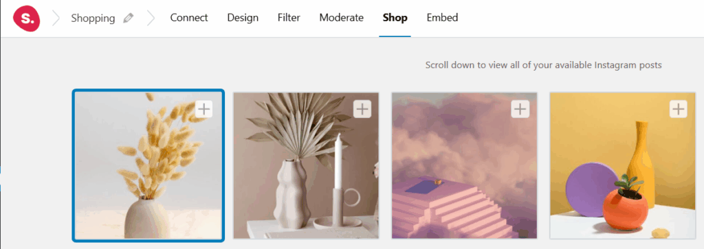 Spotlight WordPress shoppable feed