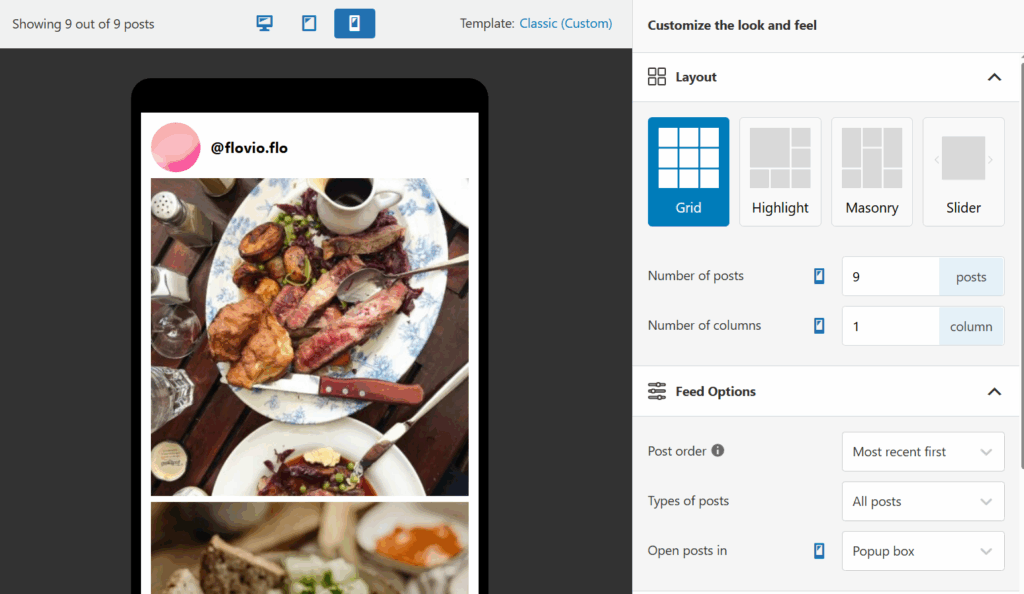 Customizing the design of a feed in Spotlight