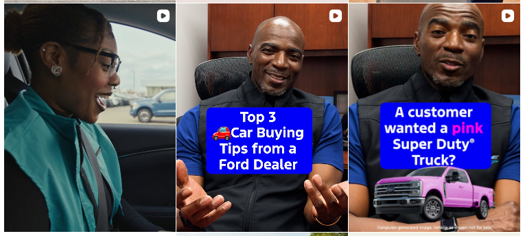 Behind the scenes Instagram dealership content