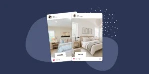 Interior design pictures in Instagram