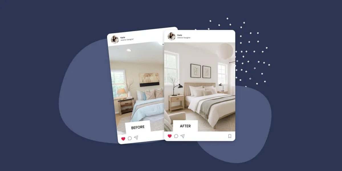 Interior design pictures in Instagram