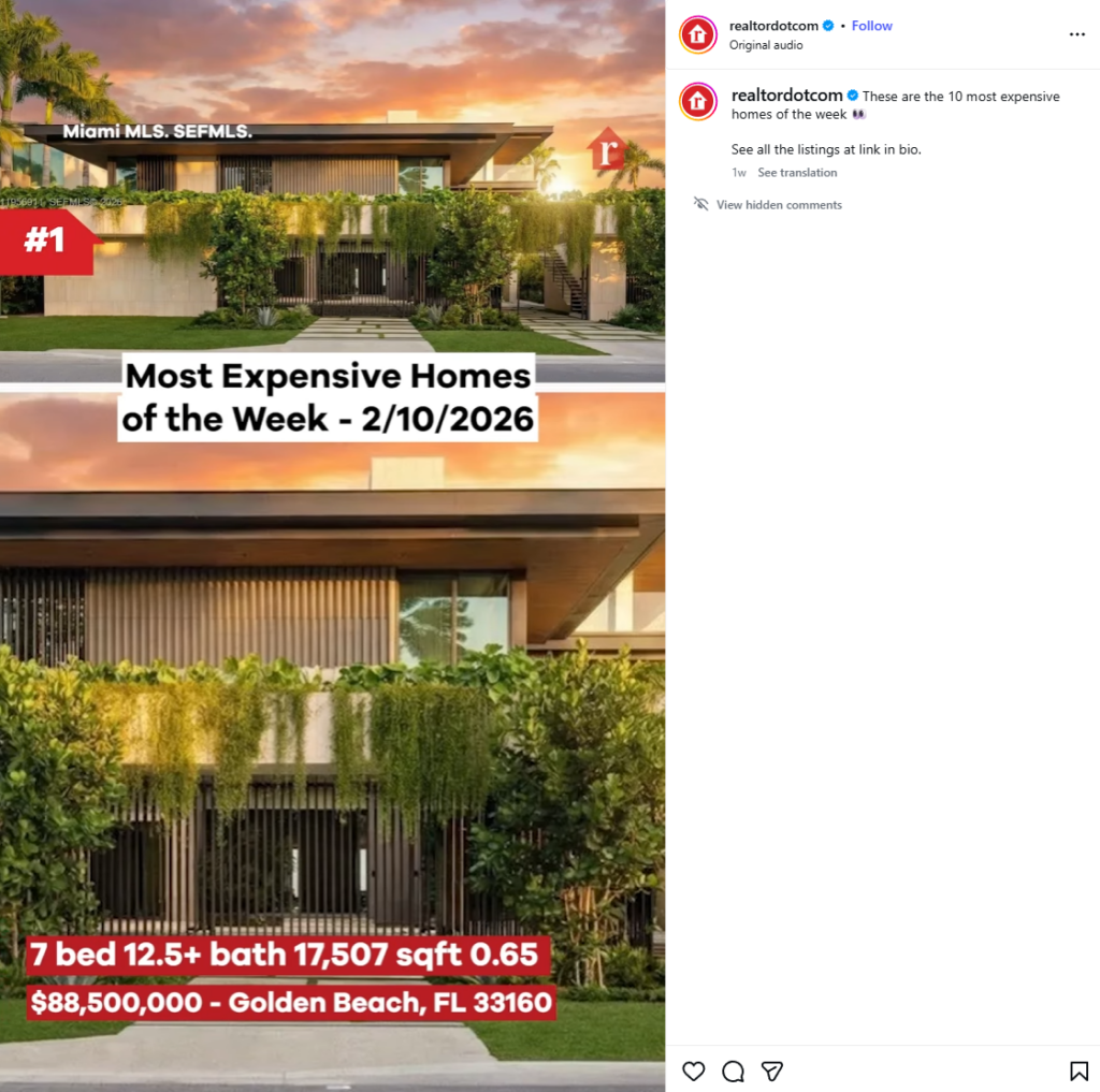 Instagram real estate