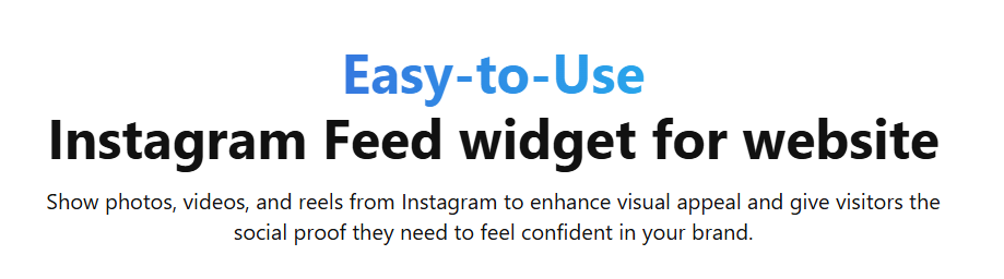 Elfsight Instagram feed widget product page